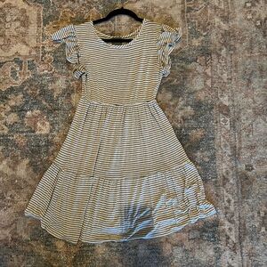 Olivia Rae Black and White Striped Dress